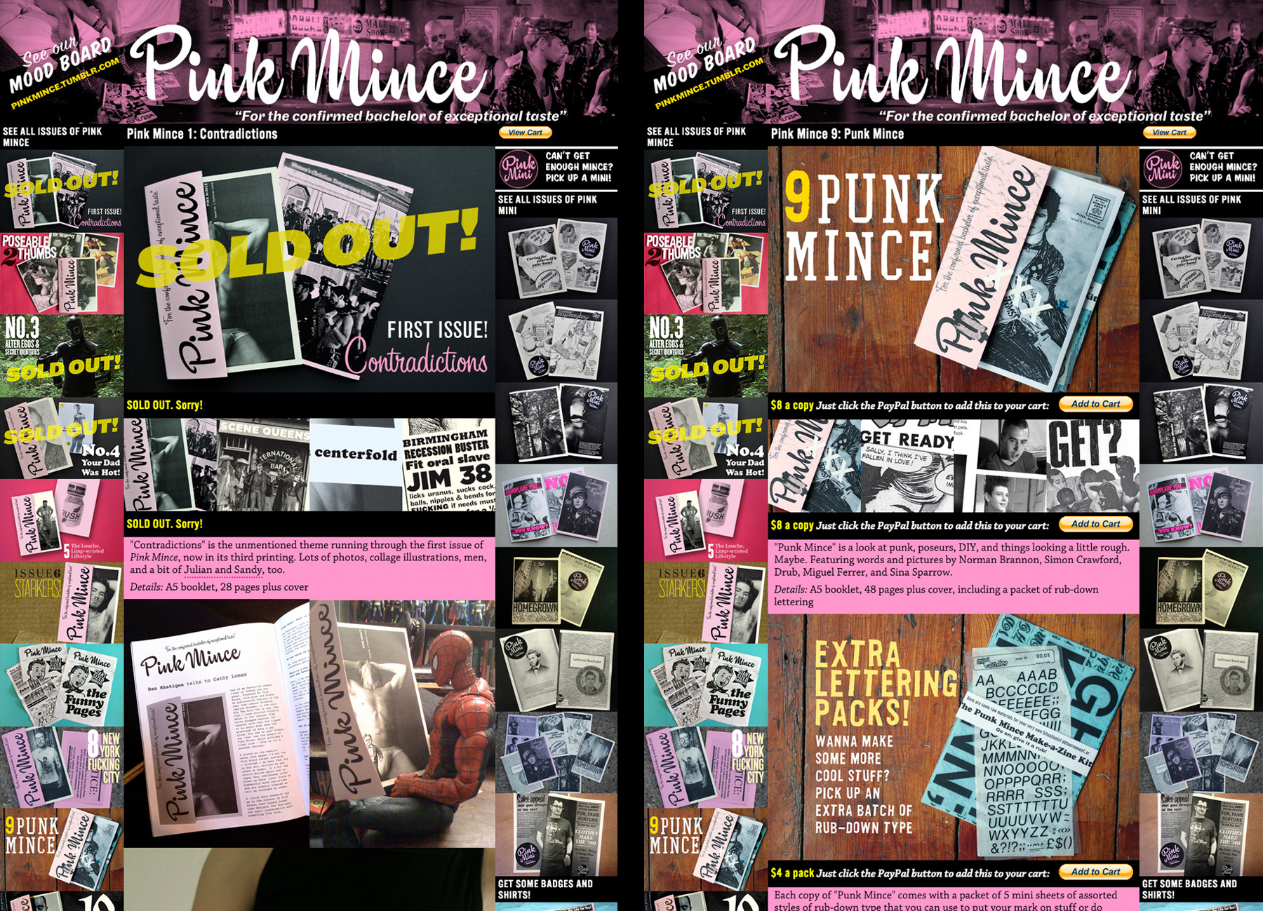 Pink Mince website